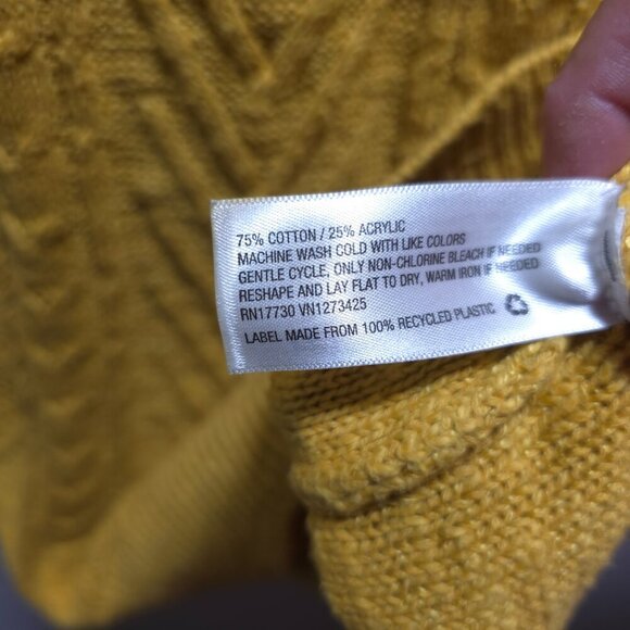 Mossimo‎ Mustard Yellow Knit Sweater | Size Small - Picture 10 of 11